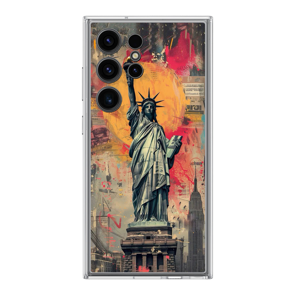 Canvas Art Statue of Liberty Samsung Galaxy S24 Ultra Case
