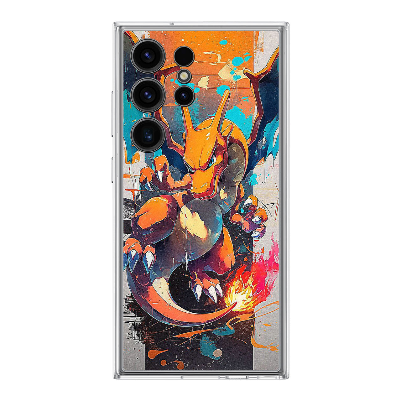 Charizard Inferno on Canvas Samsung Galaxy S24 Ultra Case