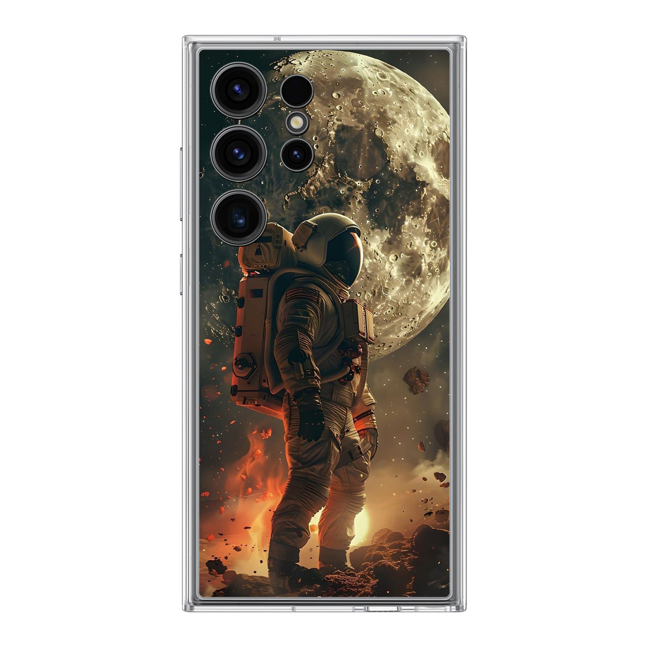 Lunar Sentinel Guardian of the Void Samsung Galaxy S24 Ultra Case