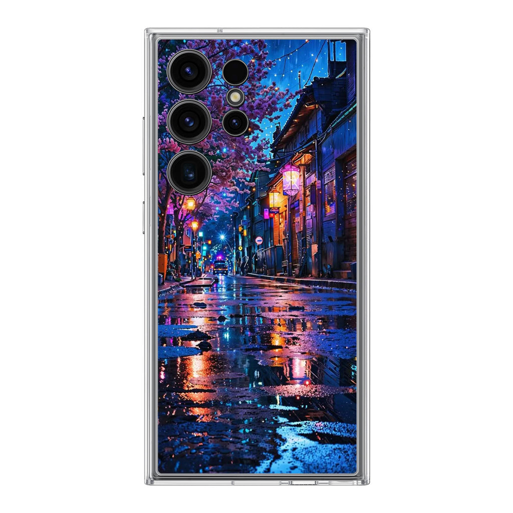 Midnight Sakura Glow Samsung Galaxy S24 Ultra Case