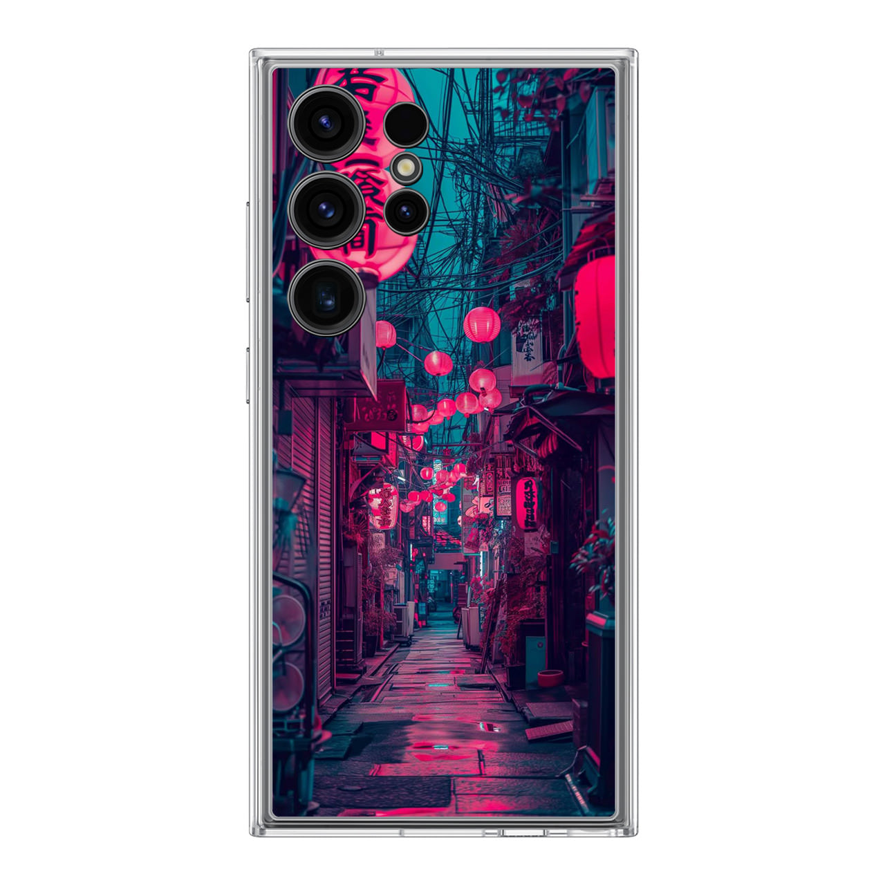 Neon Veins of the Night Market Samsung Galaxy S24 Ultra Case