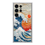 The Great Wave Off Paper Art Samsung Galaxy S24 Ultra Case