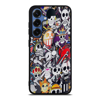 All Pirate Symbols One Piece Samsung Galaxy S25 / S25 Plus Case