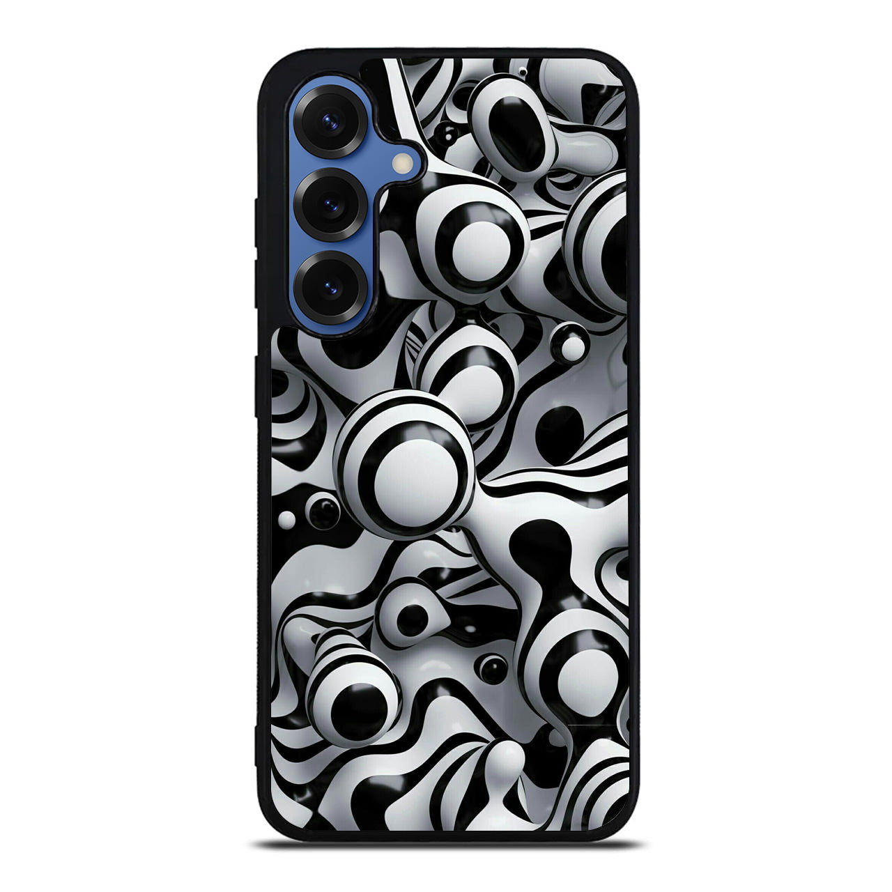 Abstract Art Black White Samsung Galaxy S25 / S25 Plus Case