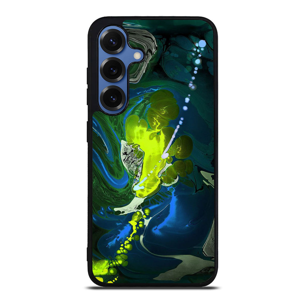 Abstract Green Blue Art Samsung Galaxy S25 / S25 Plus Case