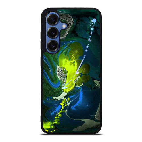 Abstract Green Blue Art Samsung Galaxy S25 / S25 Plus Case