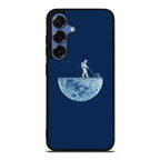 Astronaut Mowing The Moon Samsung Galaxy S25 / S25 Plus Case