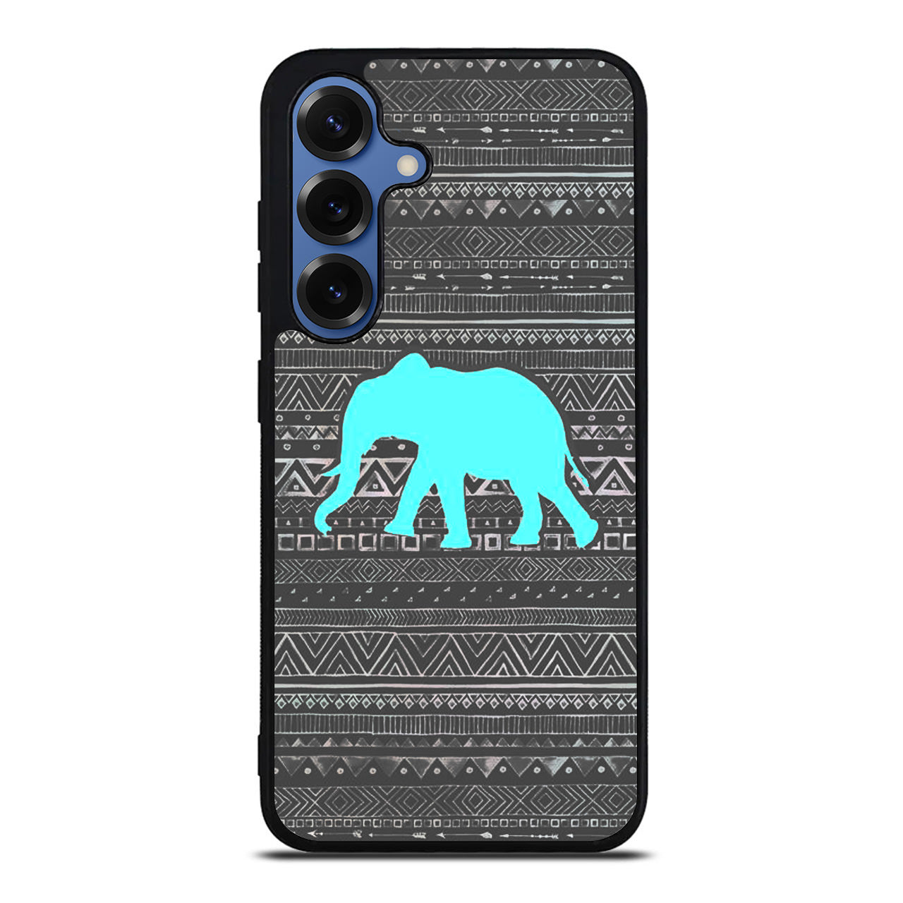 Aztec Elephant Turquoise Samsung Galaxy S25 / S25 Plus Case