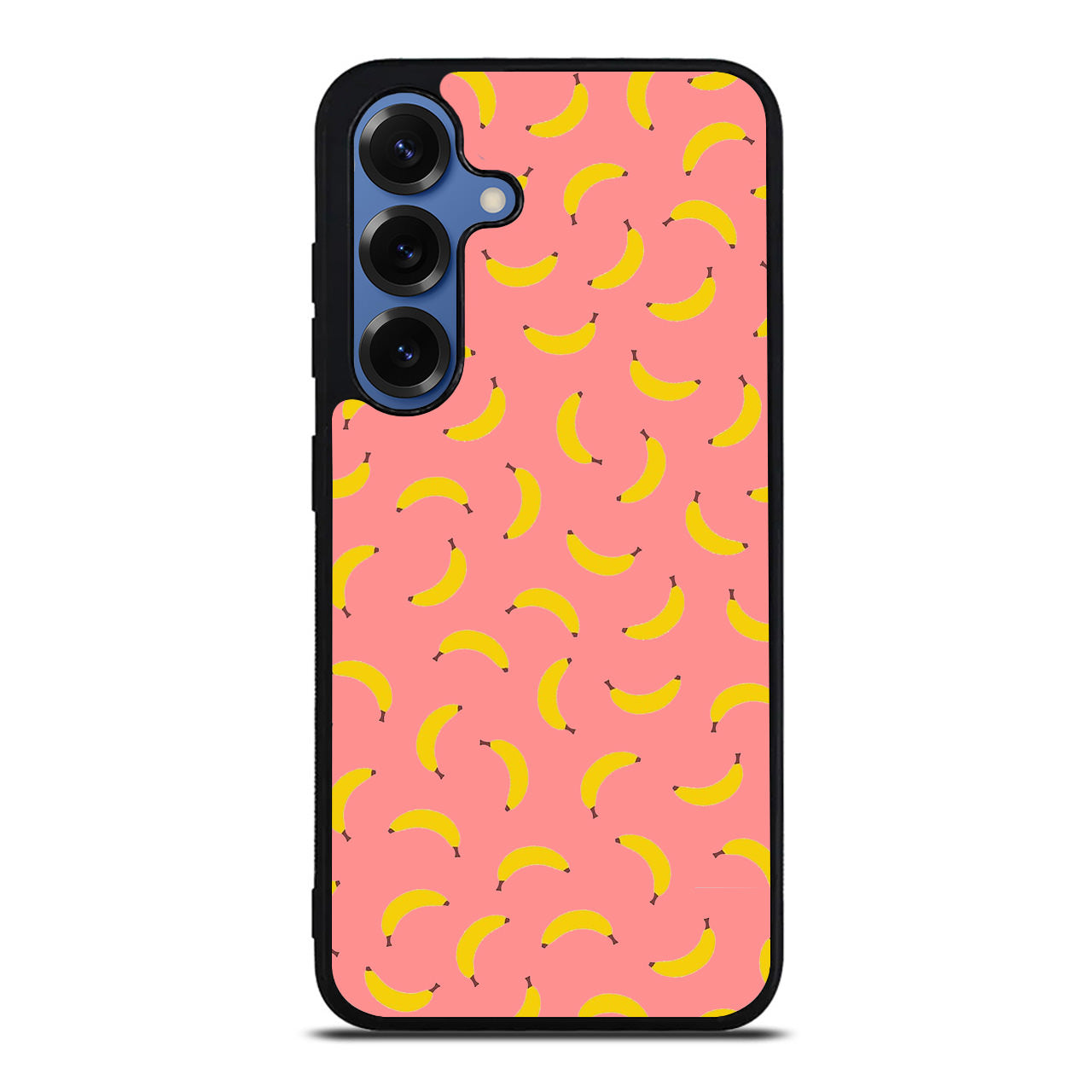 Bananas Fruit Pattern Pink Samsung Galaxy S25 / S25 Plus Case