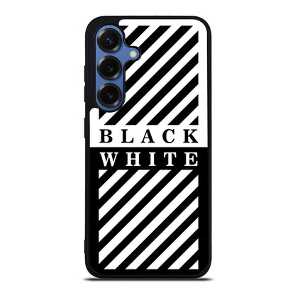 Black White Stripes Samsung Galaxy S25 / S25 Plus Case