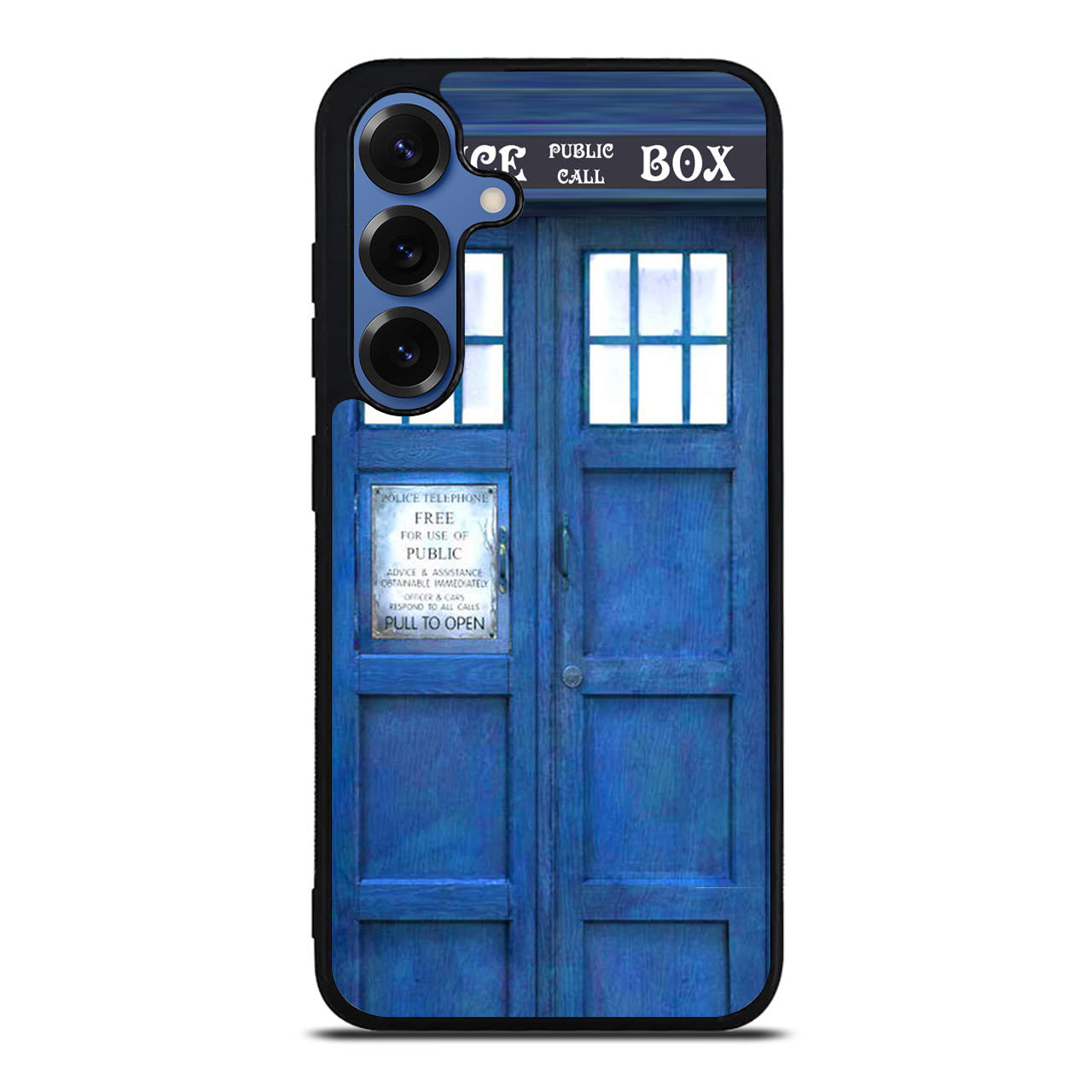 Blue Police Call Box Samsung Galaxy S25 / S25 Plus Case