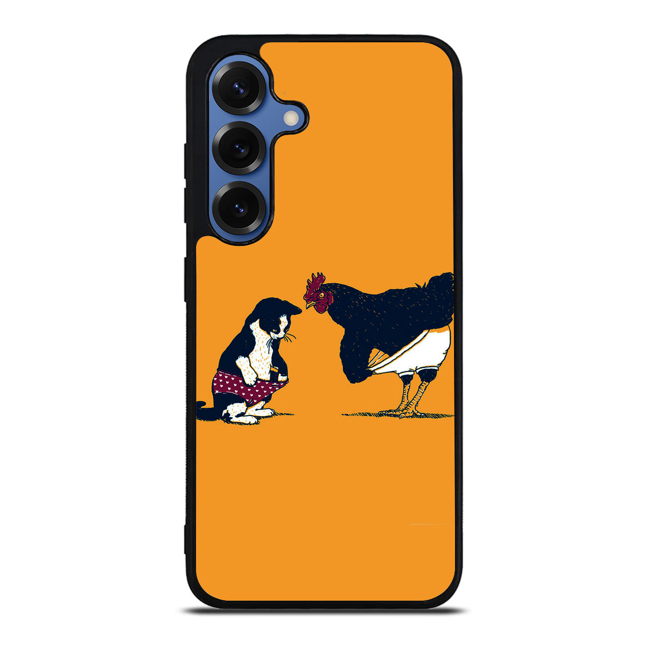 Cat Chicken Yellow Underwear Cute Samsung Galaxy S25 / S25 Plus Case