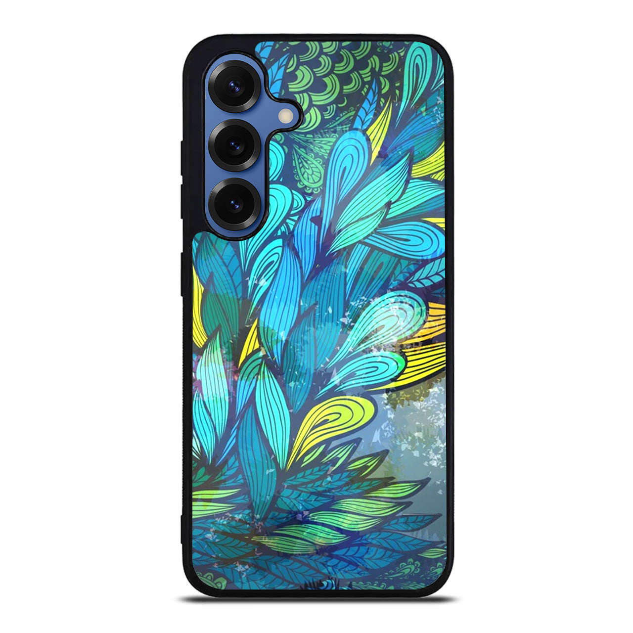 Colorful Art in Blue Samsung Galaxy S25 / S25 Plus Case