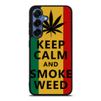 Keep Calm And Smoke Weed Samsung Galaxy S25 / S25 Plus Case