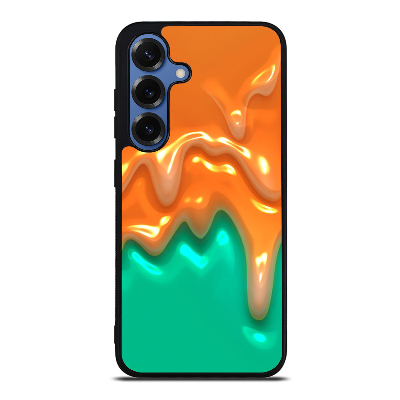 Orange Paint Dripping Samsung Galaxy S25 / S25 Plus Case