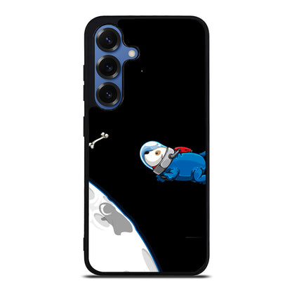 Space Dog Chasing A Bone Samsung Galaxy S25 / S25 Plus Case