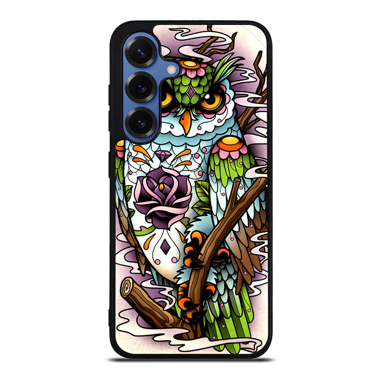 Sugar Skull Owl Tattoo Samsung Galaxy S25 / S25 Plus Case