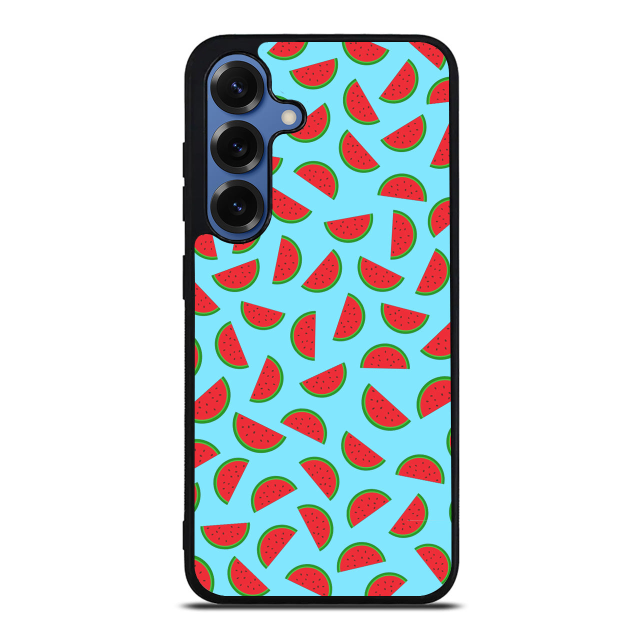 Watermelon Fruit Pattern Blue Samsung Galaxy S25 / S25 Plus Case