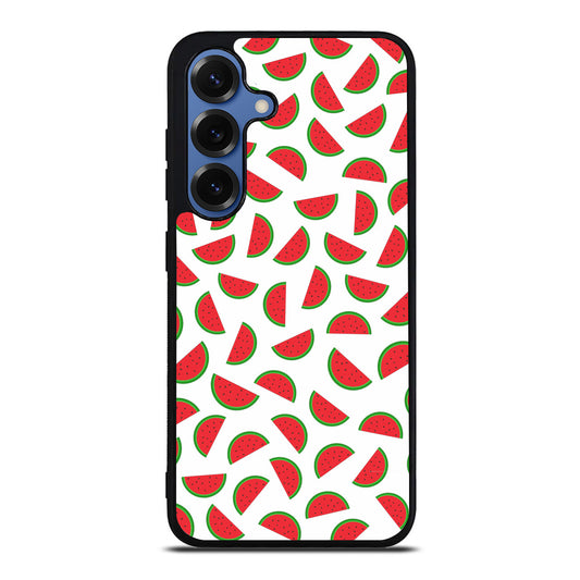 Watermelon Fruit Pattern White Samsung Galaxy S25 / S25 Plus Case