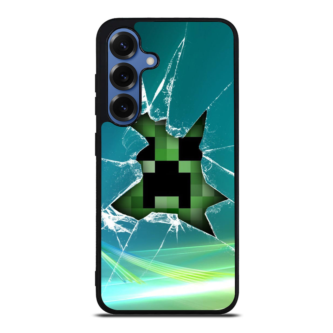 Creeper Glass Broken Green Samsung Galaxy S25 / S25 Plus Case