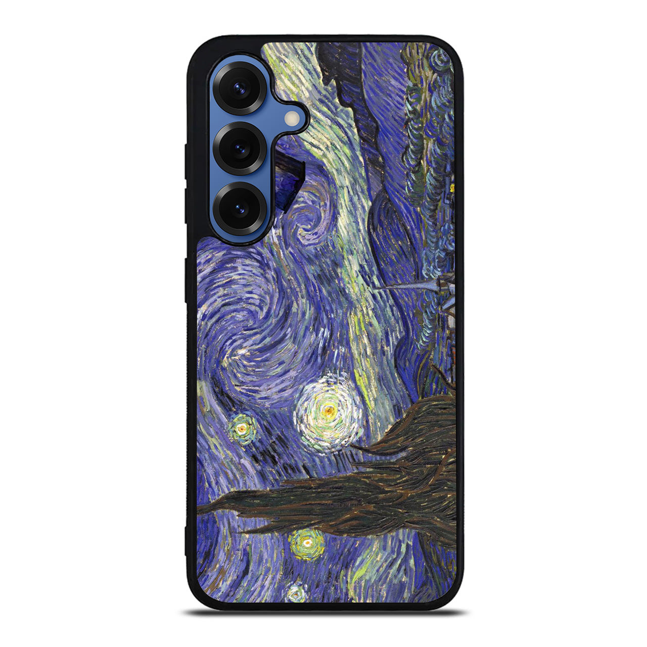 Dr Who Tardis In Van Gogh Starry Night Samsung Galaxy S25 / S25 Plus Case