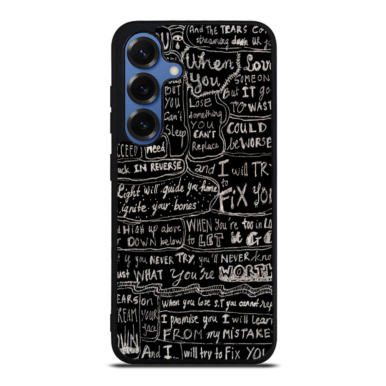 Fix You Lyrics Samsung Galaxy S25 / S25 Plus Case