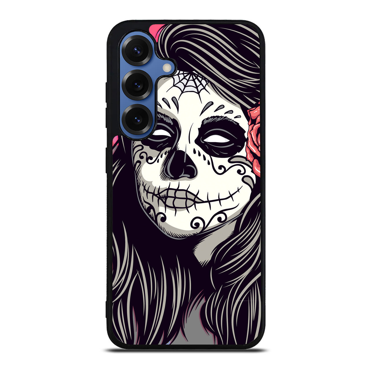 Girl Skull Flower Samsung Galaxy S25 / S25 Plus Case