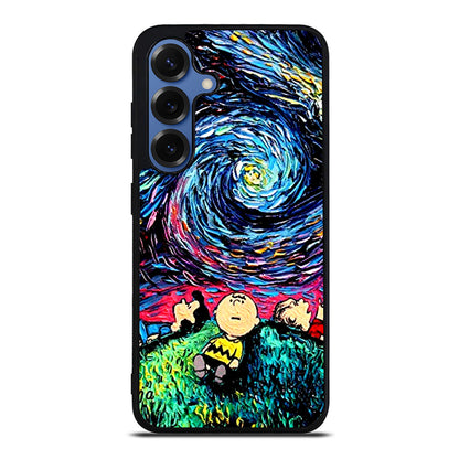 Peanuts At Starry Night Samsung Galaxy S25 / S25 Plus Case