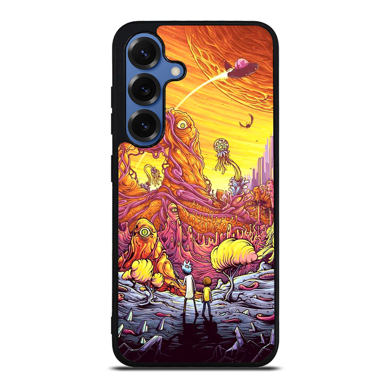 Rick And Morty Alien Planet Samsung Galaxy S25 / S25 Plus Case