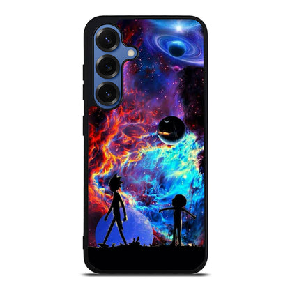 Rick And Morty Flat Galaxy Samsung Galaxy S25 / S25 Plus Case