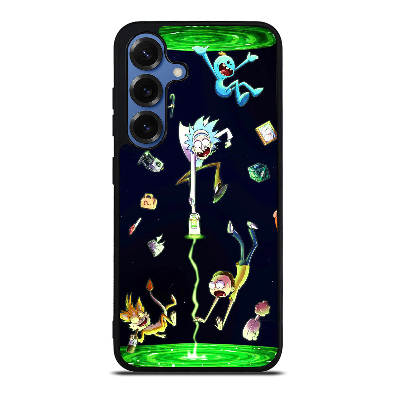 Rick And Morty Portal Fall Samsung Galaxy S25 / S25 Plus Case