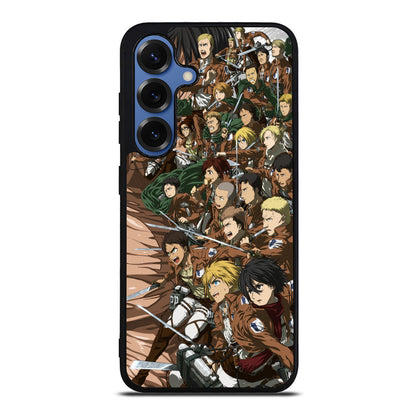 All Characters Attack On Titan First Season Samsung Galaxy S25 / S25 Plus Case