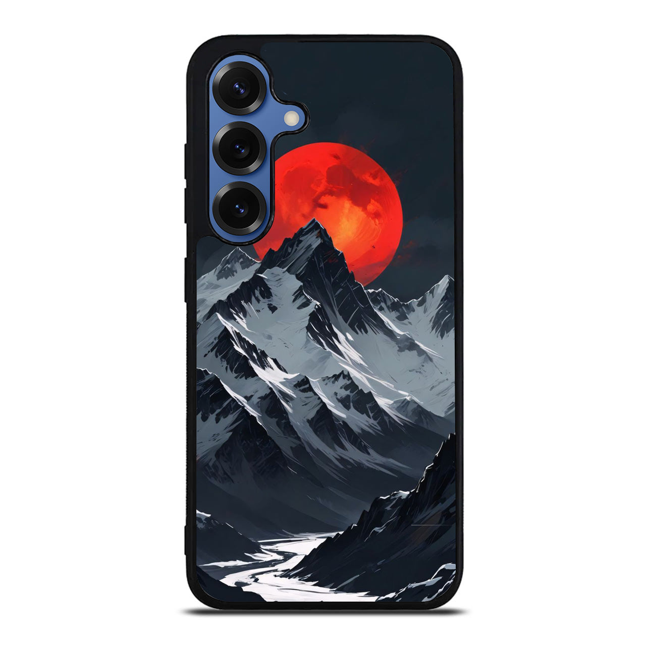 Crimson Eclipse The Mountain Samsung Galaxy S25 / S25 Plus Case