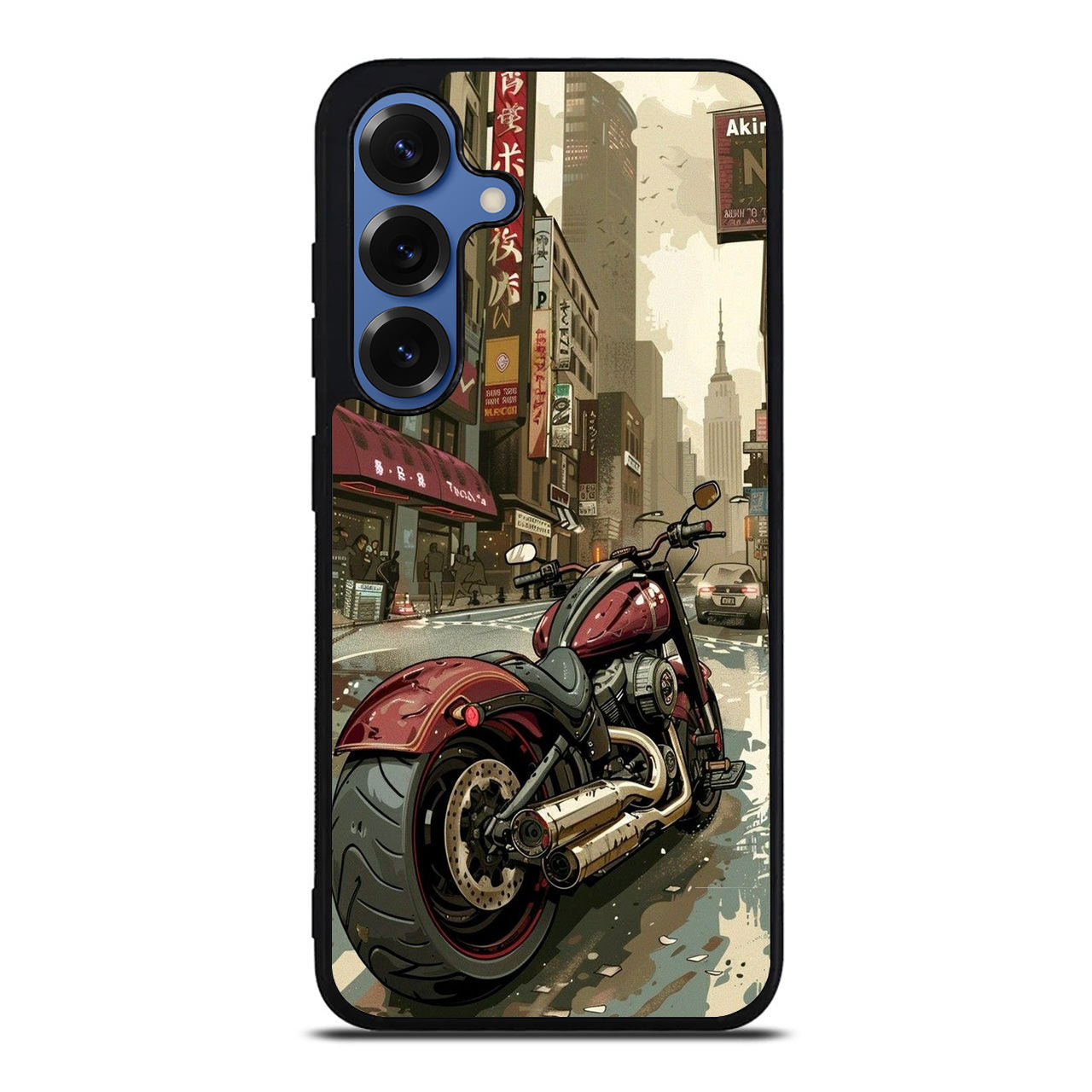 Motorcycle In Tokyo Streets Samsung Galaxy S25 / S25 Plus Case