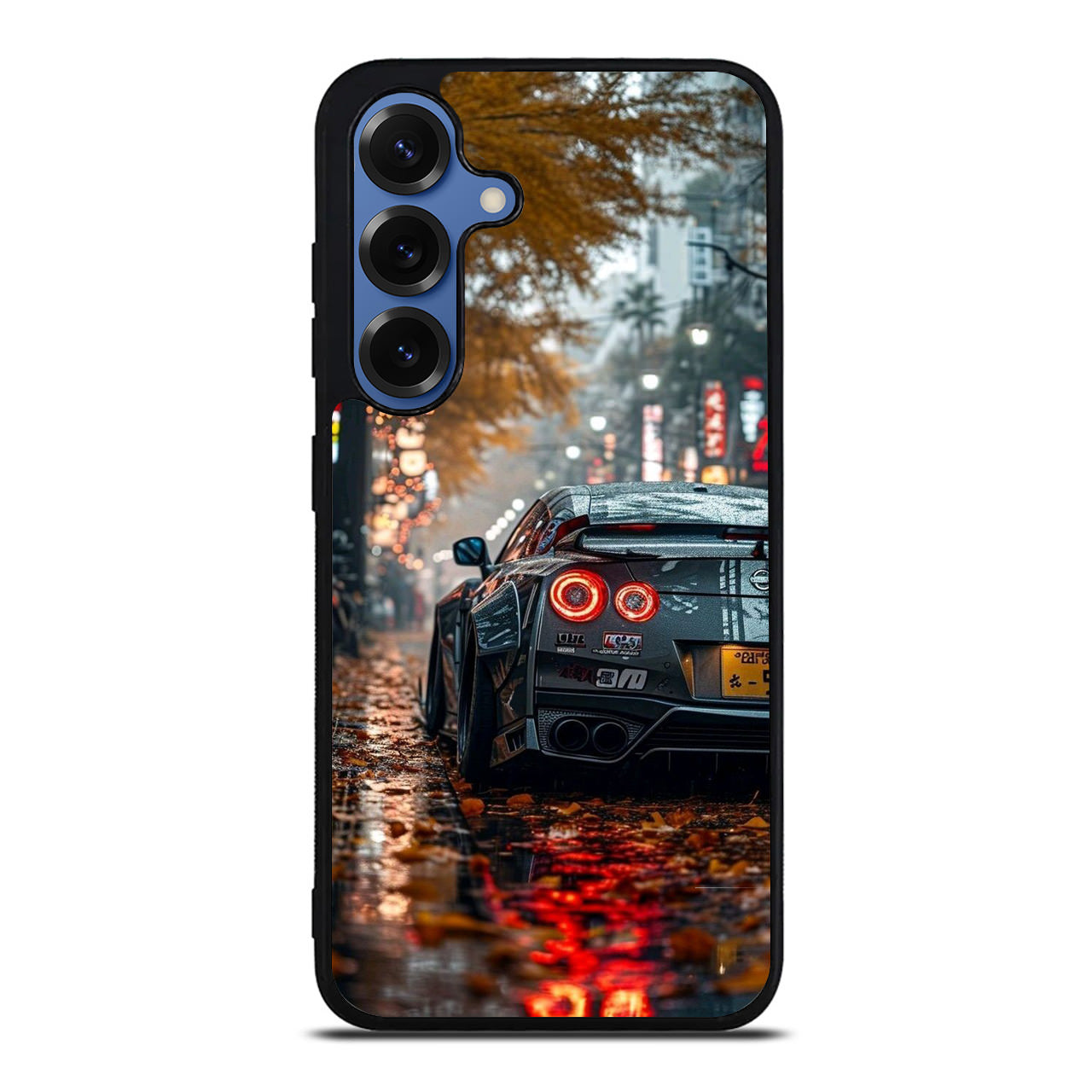 Neon Drift Autumn Streets Samsung Galaxy S25 / S25 Plus Case