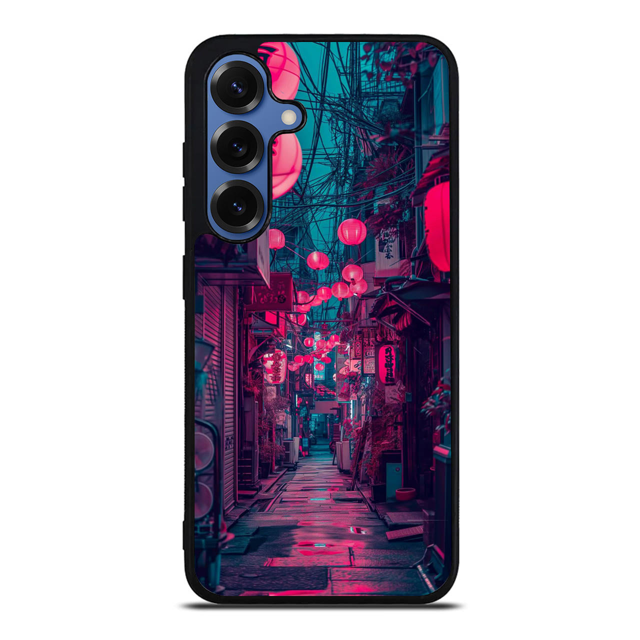 Neon Veins of the Night Market Samsung Galaxy S25 / S25 Plus Case