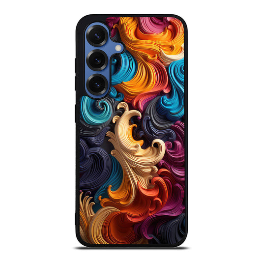 The Dance of Abstract Waves Samsung Galaxy S25 / S25 Plus Case