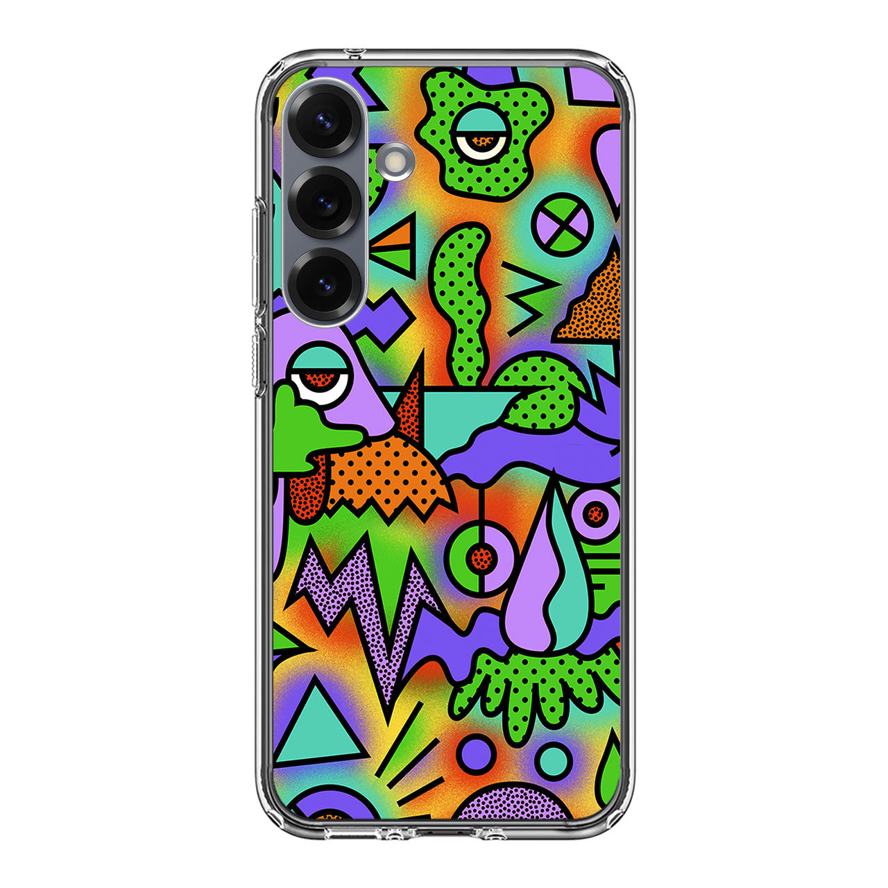 Abstract Colorful Doodle Art Samsung Galaxy S25 / S25 Plus Case