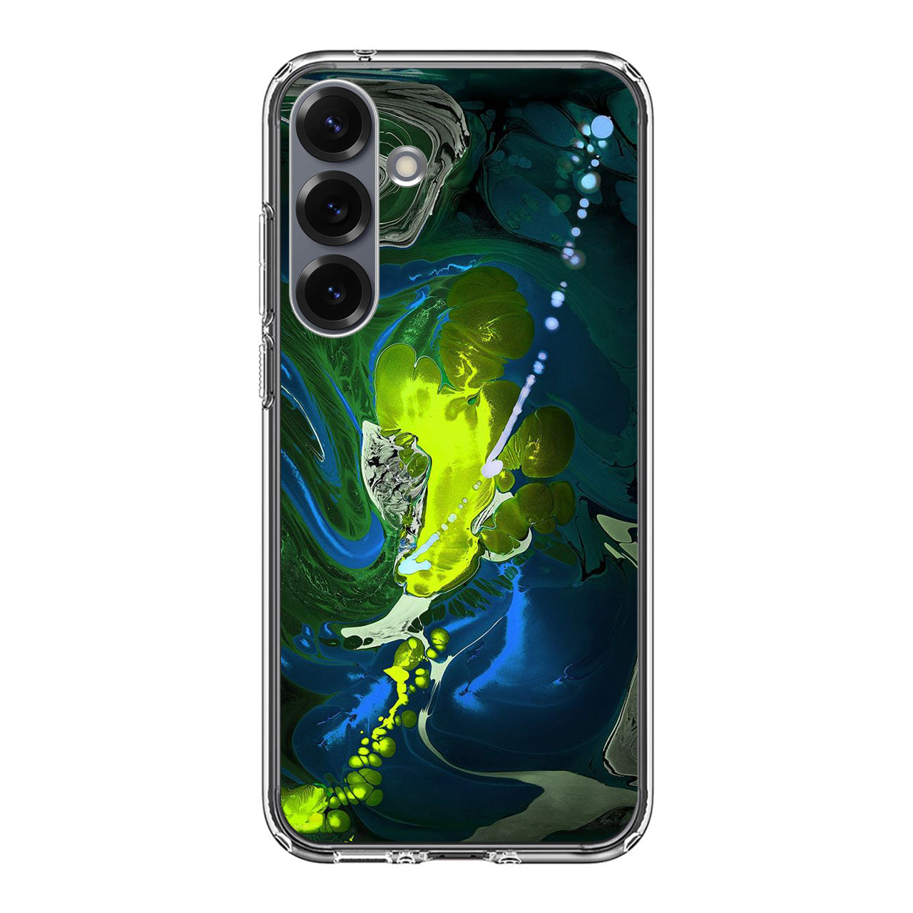 Abstract Green Blue Art Samsung Galaxy S25 / S25 Plus Case