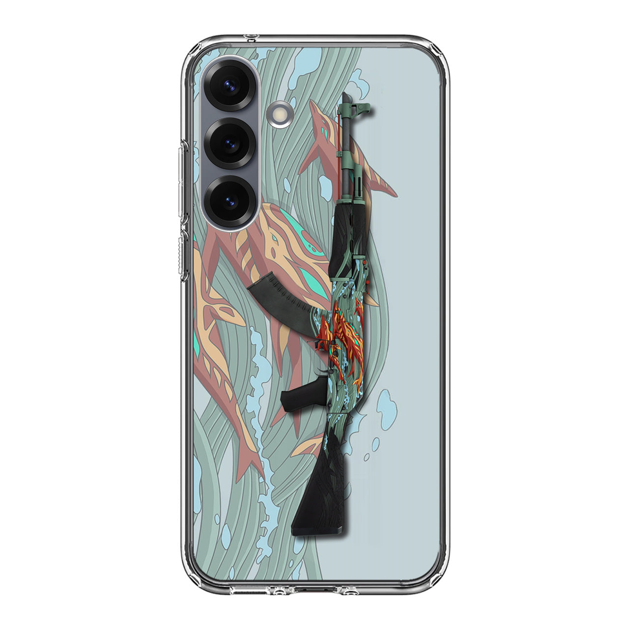 AK-47 Aquamarine Revenge Samsung Galaxy S25 / S25 Plus Case