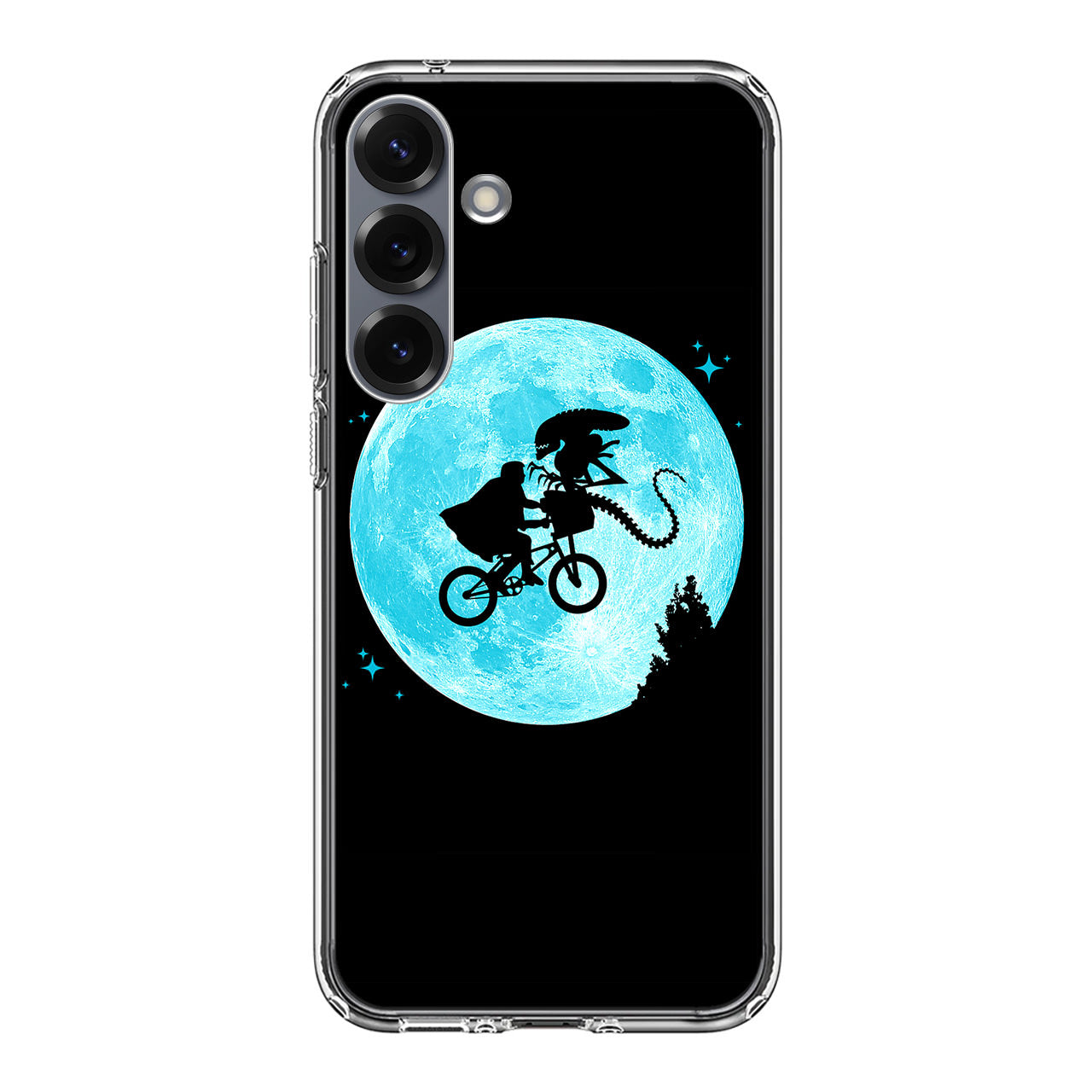 Alien Bike to the Moon Samsung Galaxy S25 / S25 Plus Case