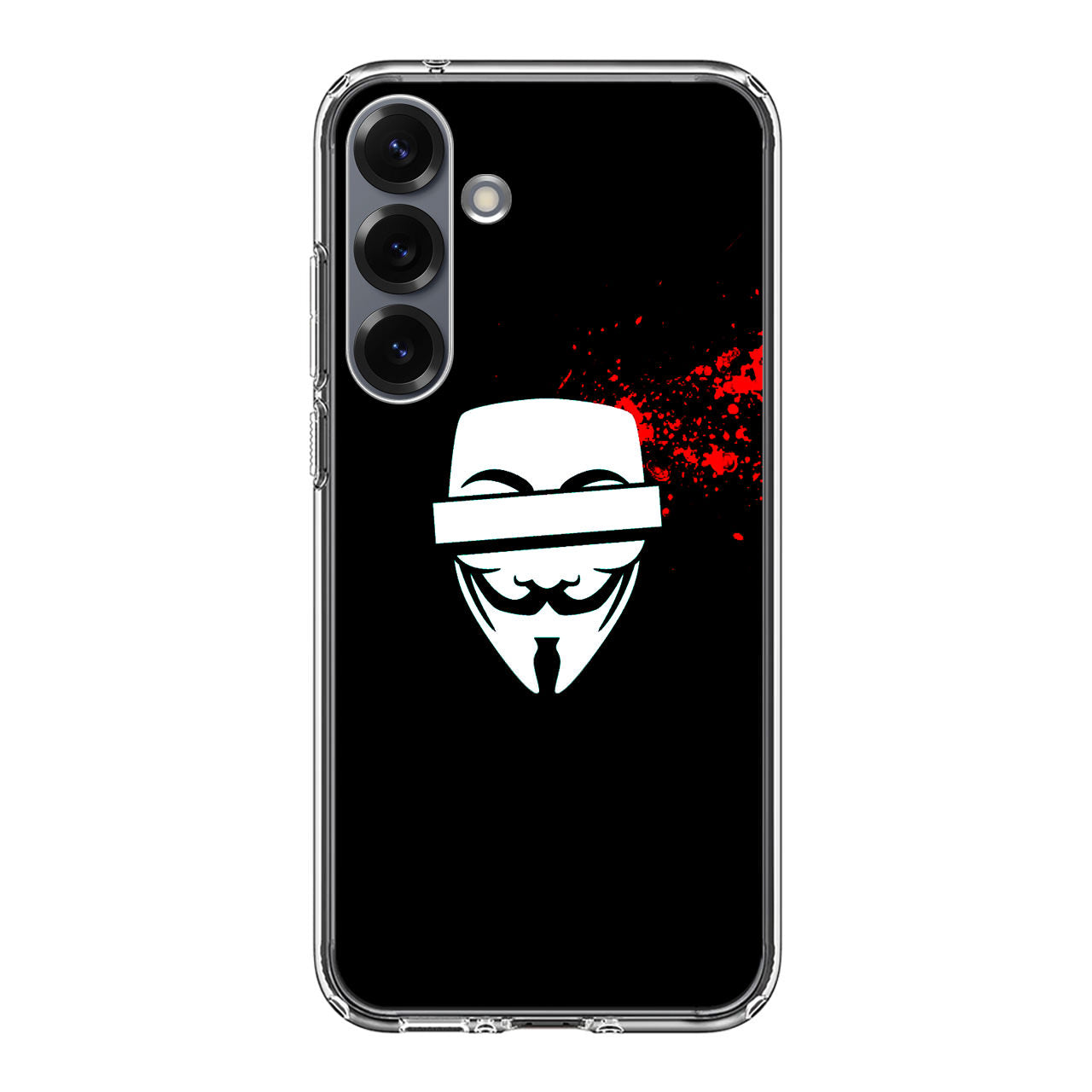 Anonymous Blood Splashes Samsung Galaxy S25 / S25 Plus Case