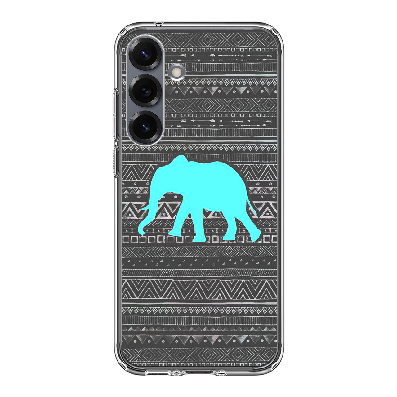 Aztec Elephant Turquoise Samsung Galaxy S25 / S25 Plus Case