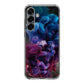 Colorful Dust Art on Black Samsung Galaxy S25 / S25 Plus Case