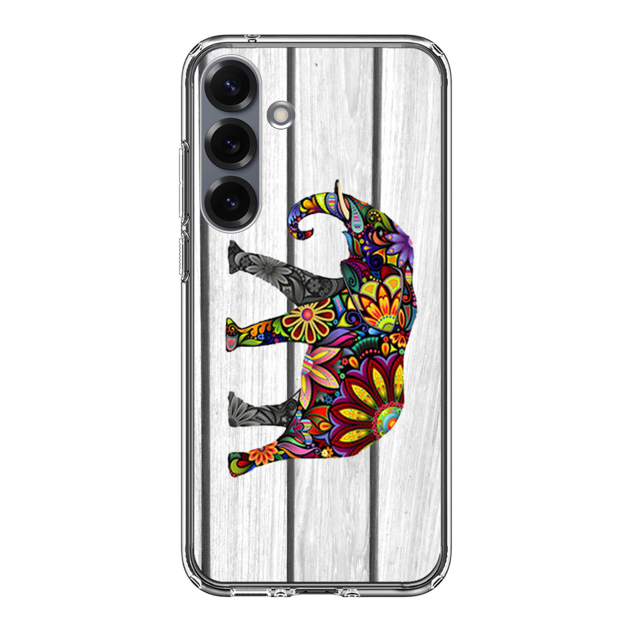 Colorful Elephant Flower Samsung Galaxy S25 / S25 Plus Case