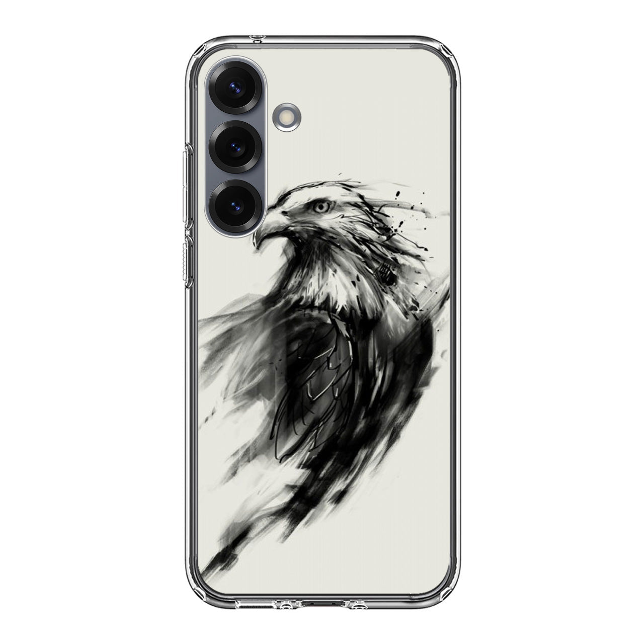 Eagle Art Black Ink Samsung Galaxy S25 / S25 Plus Case