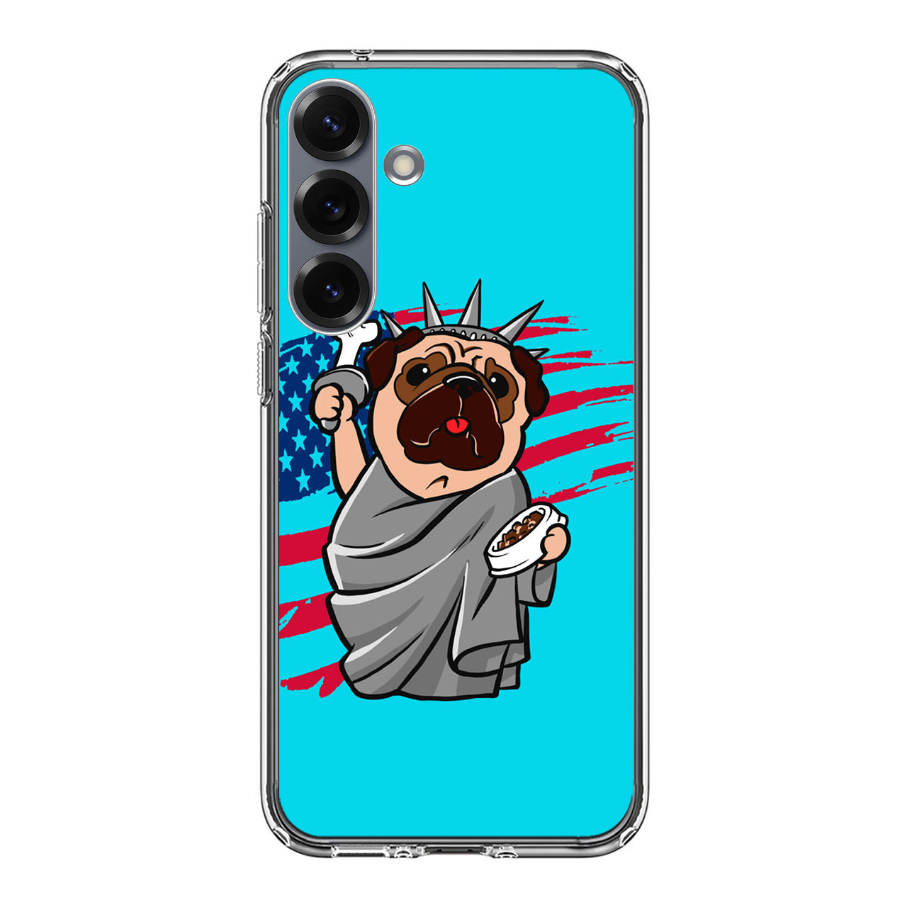 Independence Day Pug Samsung Galaxy S25 / S25 Plus Case