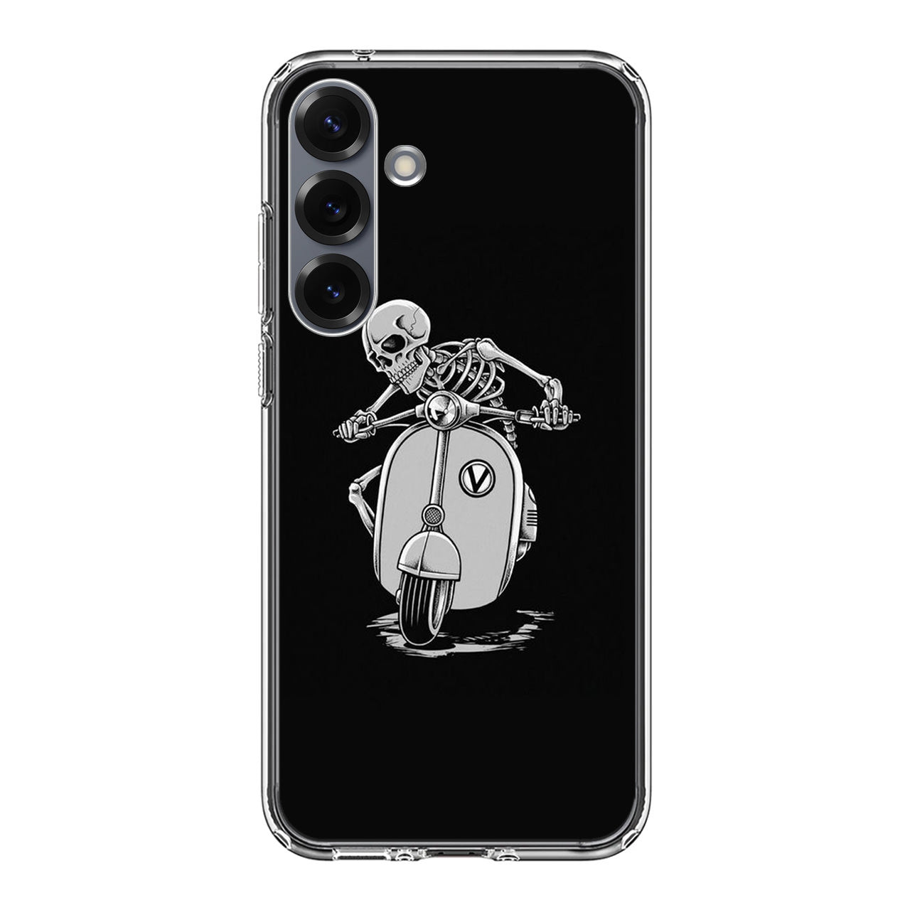 Skeleton Rides Scooter Samsung Galaxy S25 / S25 Plus Case