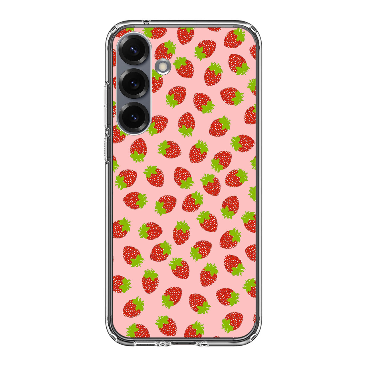 Strawberries Pattern Samsung Galaxy S25 / S25 Plus Case