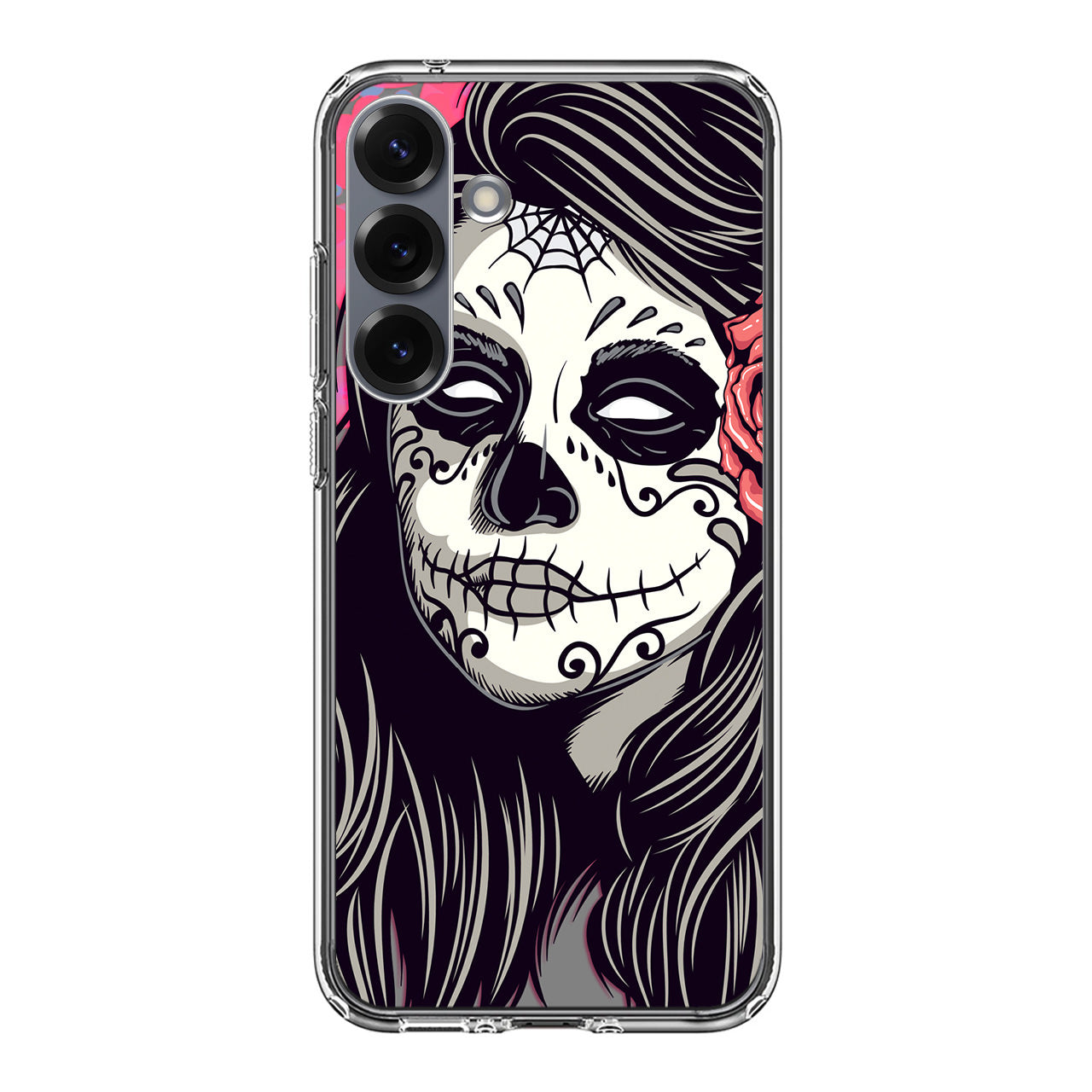 Girl Skull Flower Samsung Galaxy S25 / S25 Plus Case